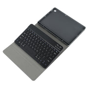 Square Cap Bluetooth Keyboard Leather Case with Pen Slot for Samsung Galaxy Tab S6 Lite(Light Blue)