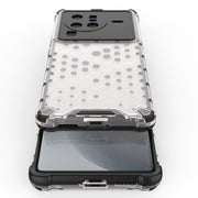 For vivo X80 Pro 5G China Shockproof Honeycomb PC + TPU Protective Case(Blue)