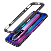 For ZTE nubia Red Magic 7 Aurora Series Metal Frame Phone Case(Black Purple)