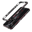For ZTE nubia Red Magic 7 Pro Aurora Series Metal Frame Phone Case(Black Red) - ZTE Cases by PMC TechLife | Online Shopping South Africa | PMC TechLife | Buy Now Pay Later Mobicred