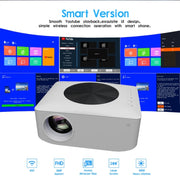 Y2 1280x720P 80ANSI Mini LCD LED Smart Projector, Plug Tpye:US Plug