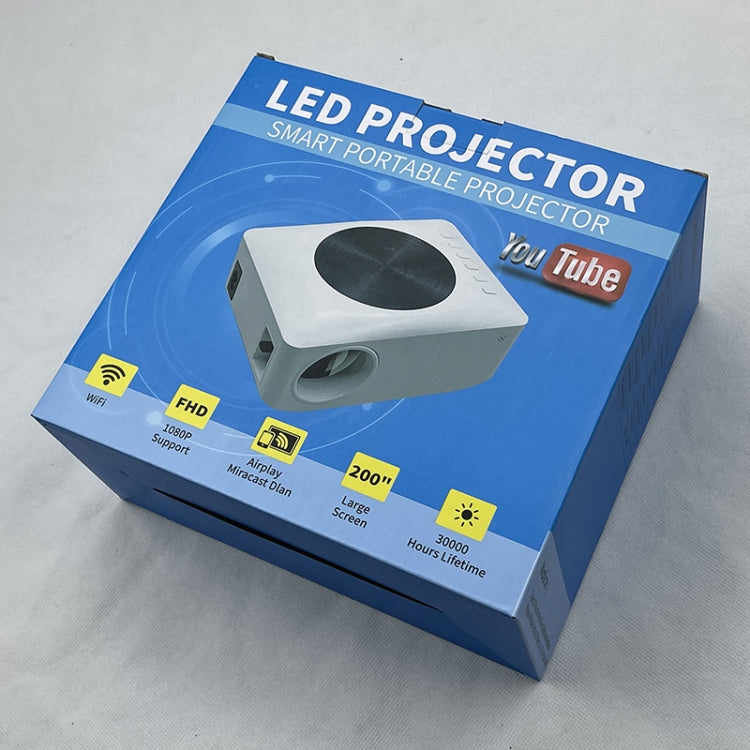 Y2 1280x720P 80ANSI Mini LCD LED Smart Projector, Plug Tpye:US Plug