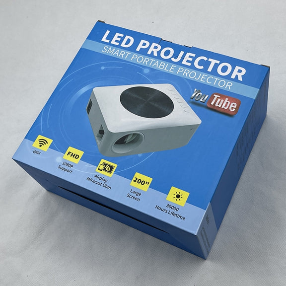 Y2 1280x720P 80ANSI Mini LCD LED Smart Projector, Plug Tpye:US Plug