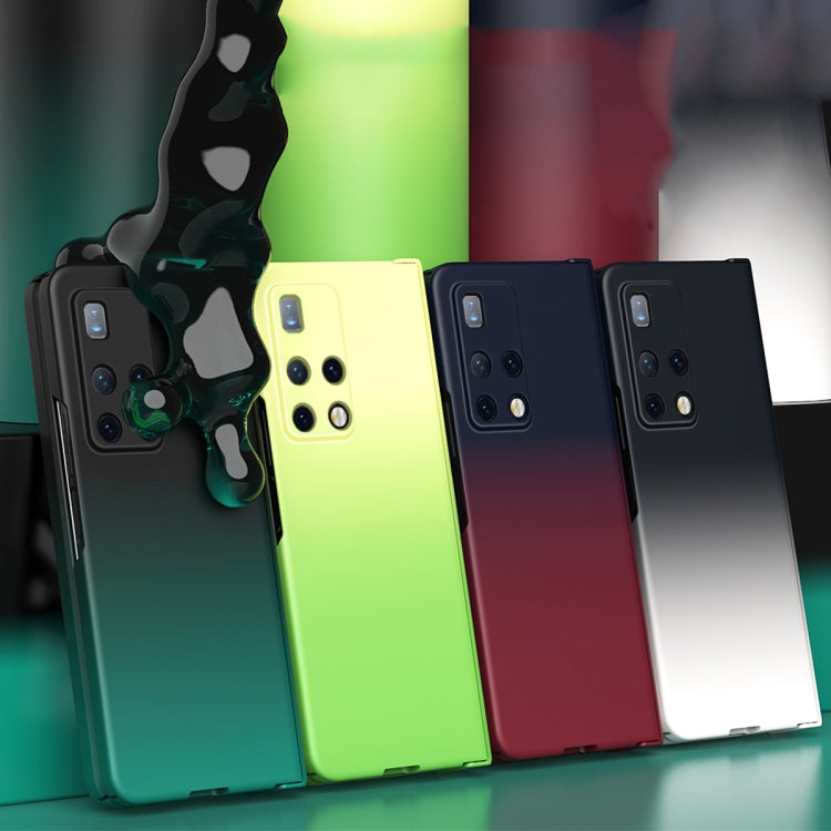 For Huawei Mate X2 Colorful Gradient Phone Case(Black White)