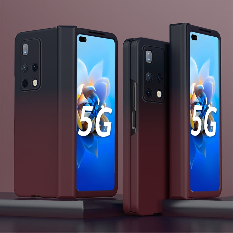For Huawei Mate X2 Colorful Gradient Phone Case(Blue Red)