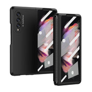 For Samsung Galaxy Z Fold3 5G 360 Full Body TPU Hinge Flip Phone Case(Black)