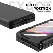 For Samsung Galaxy Z Fold3 5G 360 Full Body TPU Hinge Flip Phone Case(Black)
