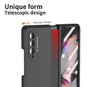 For Samsung Galaxy Z Fold3 5G 360 Full Body TPU Hinge Flip Phone Case(Black)