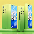 For Huawei Mate X2 Colorful Gradient Tempered Film Integrated Phone Case(Green) - Huawei Cases by PMC TechLife | Online Shopping South Africa | PMC TechLife | Buy Now Pay Later Mobicred