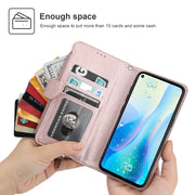 For Huawei Nova 5i Pro / Mate 30 Lite Microfiber Zipper Horizontal Flip Leather Case(Rose Gold)