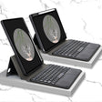 Bluetooth Keyboard Leather Case with Touchpad & Rotatable Bottom Case For iPad 10.2 2021 & 2020 & 2019 / Air 2019 / Pro 10.5 inch(Black) - free shipping - PMC TechLife - Order now!