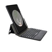 Bluetooth Keyboard Leather Case with Touchpad & Rotatable Bottom Case For iPad 10.2 2021 & 2020 & 2019 / Air 2019 / Pro 10.5 inch(Black)