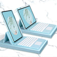 Bluetooth Keyboard Leather Case with Touchpad & Rotatable Bottom Case For iPad 10.2 2021 & 2020 & 2019 / Air 2019 / Pro 10.5 inch(Sky Blue) - Universal by PMC TechLife | Online Shopping South Africa | PMC TechLife