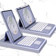 Bluetooth Keyboard Leather Case with Touchpad & Rotatable Bottom Case For iPad 10.2 2021 & 2020 & 2019 / Air 2019 / Pro 10.5 inch(Lavender Grey) - Universal by PMC TechLife | Online Shopping South Africa | PMC TechLife