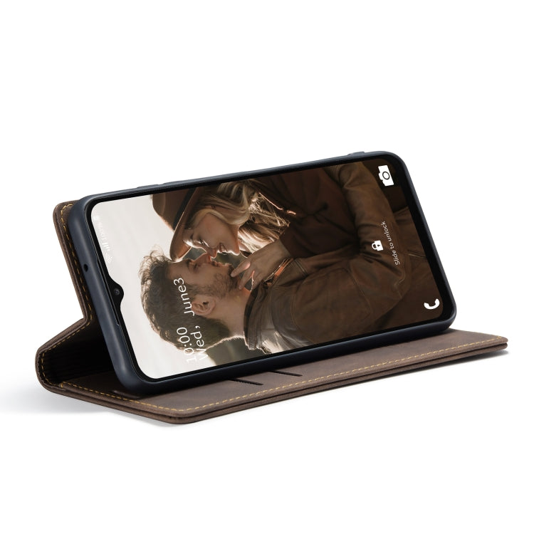 For Samsung Galaxy A23 CaseMe 013 Multifunctional Horizontal Flip Leather Phone Case(Coffee)