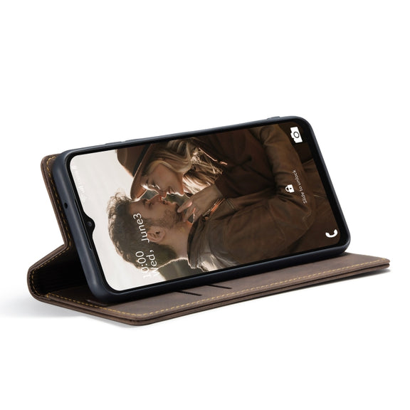 For Samsung Galaxy A23 CaseMe 013 Multifunctional Horizontal Flip Leather Phone Case(Coffee)