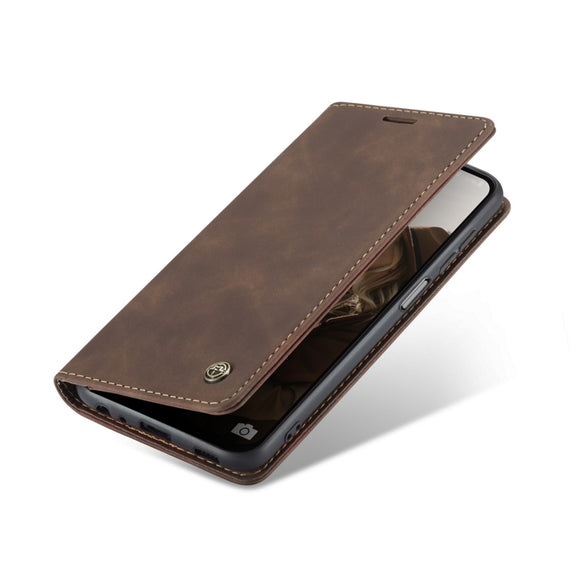 For Samsung Galaxy A23 CaseMe 013 Multifunctional Horizontal Flip Leather Phone Case(Coffee)