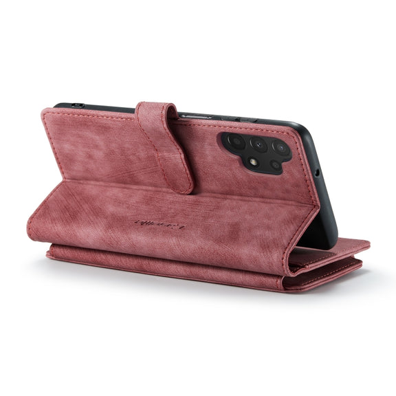 For Samsung Galaxy A13 4G/A13 5G/A04S/A04/M13 5G CaseMe C30 Multifunctional Phone Leather Case(Red)