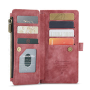 For Samsung Galaxy A13 4G/A13 5G/A04S/A04/M13 5G CaseMe C30 Multifunctional Phone Leather Case(Red)