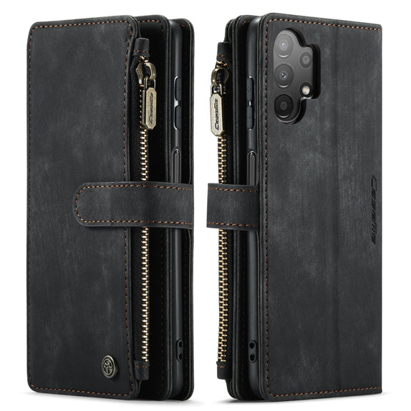 For Samsung Galaxy A13 4G/A13 5G/A04S/A04/M13 5G CaseMe C30 Multifunctional Phone Leather Case(Black)