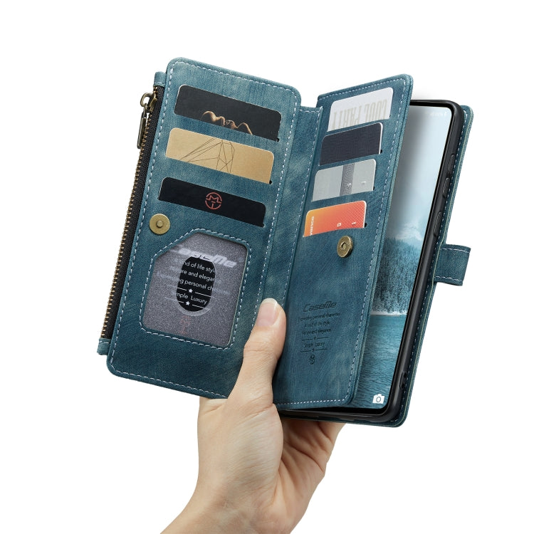 For Samsung GalaxyA33 5G CaseMe C30 Multifunctional Phone Leather Case(Blue)