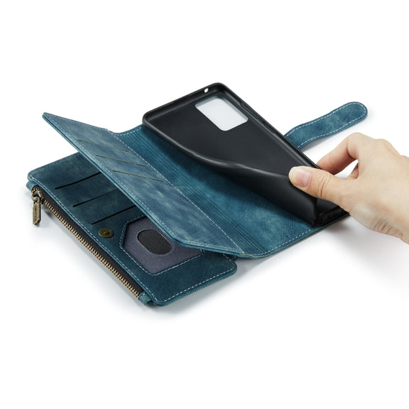 For Samsung GalaxyA33 5G CaseMe C30 Multifunctional Phone Leather Case(Blue)
