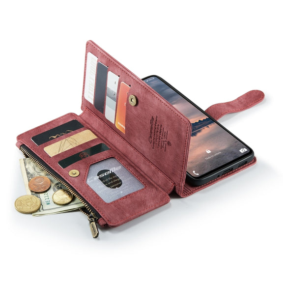 For Samsung GalaxyA33 5G CaseMe C30 Multifunctional Phone Leather Case(Red)