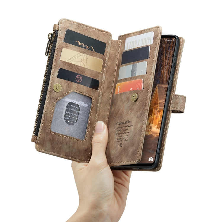 For Samsung GalaxyA33 5G CaseMe C30 Multifunctional Phone Leather Case(Brown)