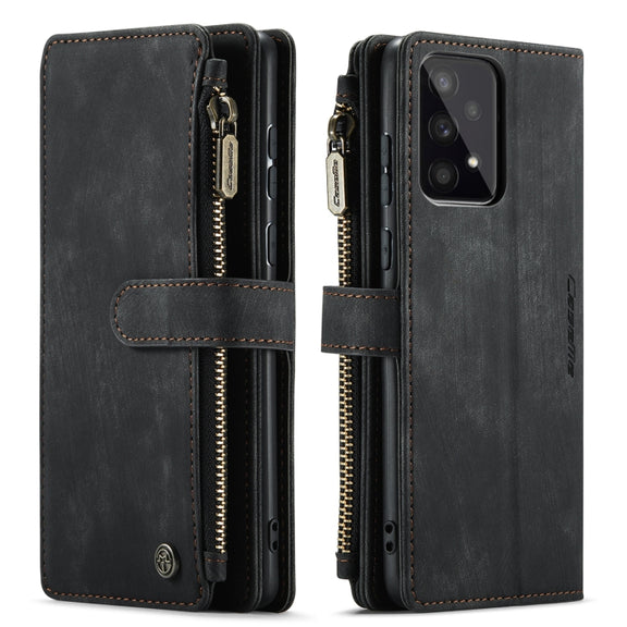 For Samsung GalaxyA33 5G CaseMe C30 Multifunctional Phone Leather Case(Black)
