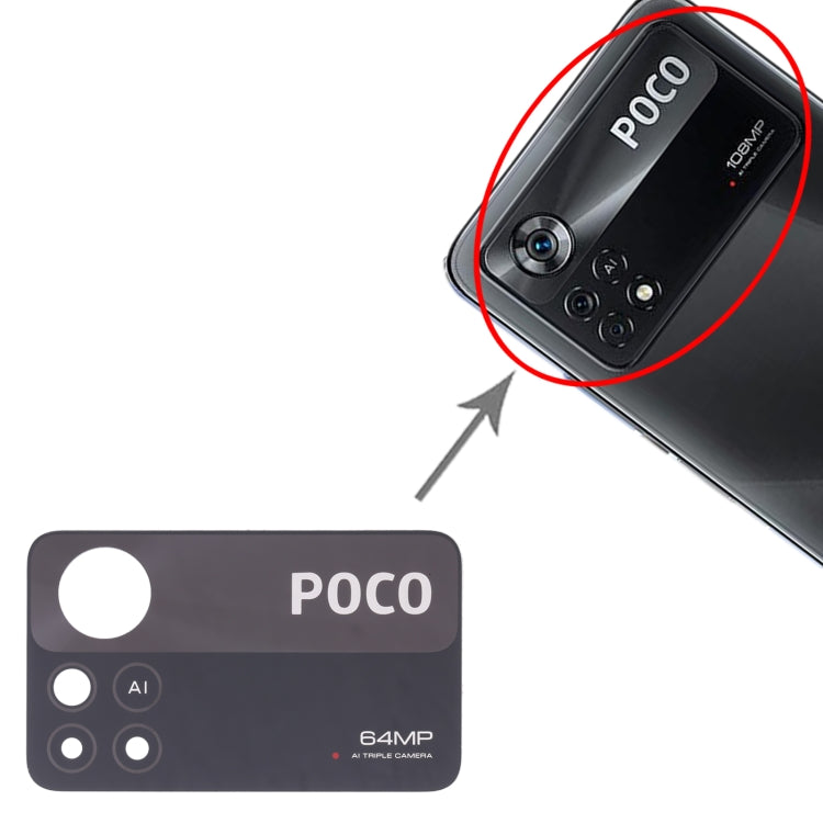 10 PCS Back Camera Lens For Xiaomi Poco X4 Pro 5G