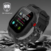 RedPepper IP68 Water-resistant Screen Protector + Watchband + Protective Case For Apple Watch Series 9 / 8 / 7 45mm