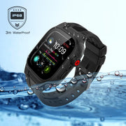 RedPepper IP68 Water-resistant Screen Protector + Watchband + Protective Case For Apple Watch Series 9 / 8 / 7 45mm