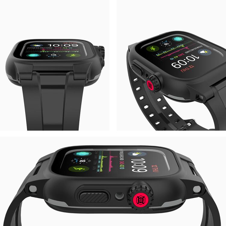 RedPepper IP68 Water-resistant Screen Protector + Watchband + Protective Case For Apple Watch Series 9 / 8 / 7 45mm
