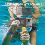 RedPepper 2nd Generation Diving Water-resistant Protective Case, Water-resistant depth: 15m(Black + Orange)