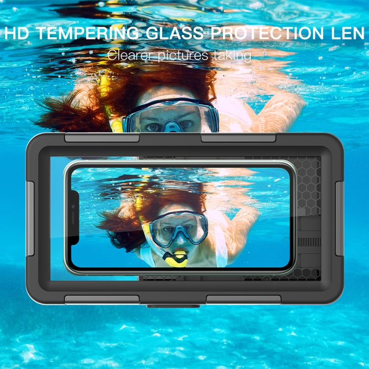 RedPepper 2nd Generation Diving Water-resistant Protective Case, Water-resistant depth: 15m(Black + Orange)