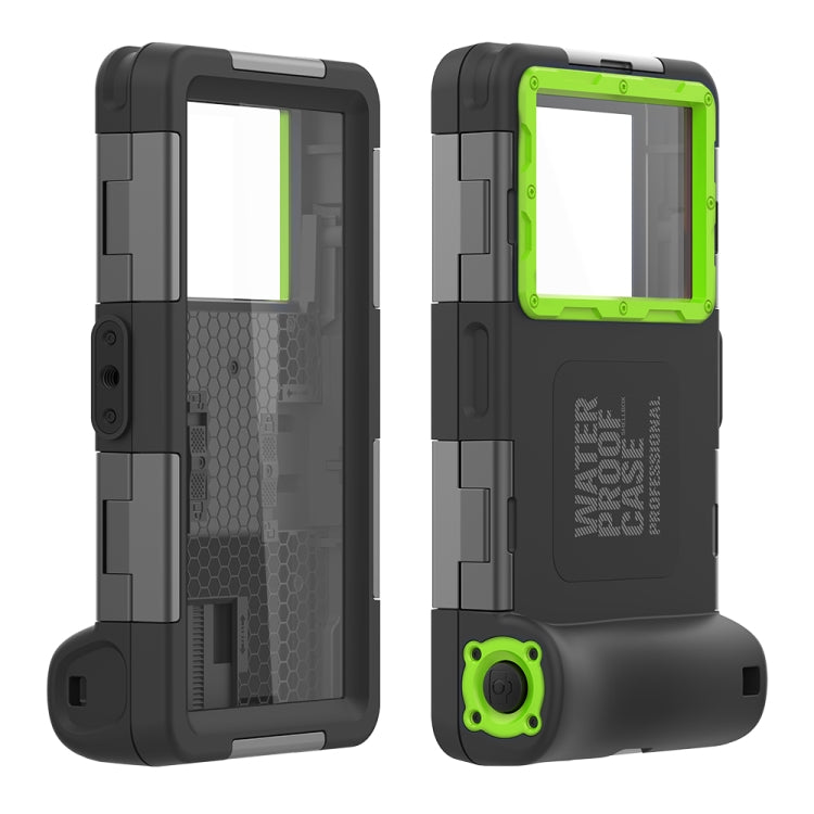 RedPepper 2nd Generation Diving Water-resistant Protective Case, Water-resistant depth: 15m(Black + Green)