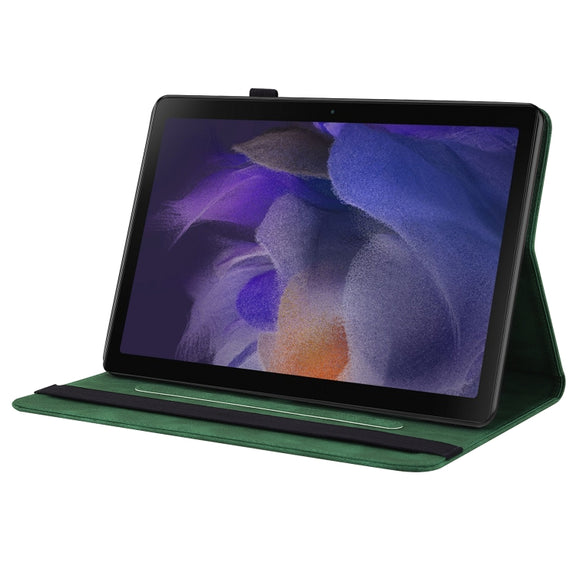 For Realme Pad Butterfly Flower Embossed Leather Tablet Case(Green)