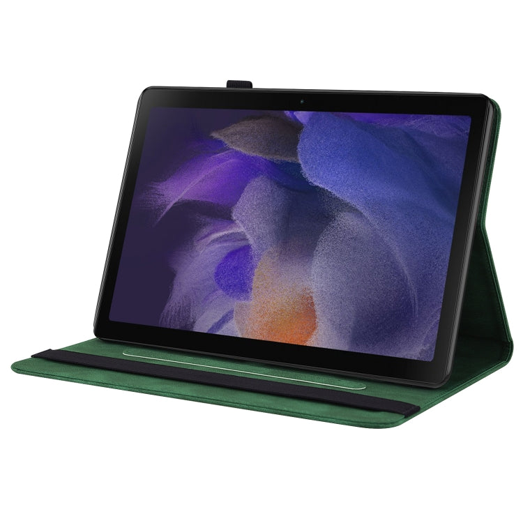 For Realme Pad Butterfly Flower Embossed Leather Tablet Case(Green)