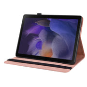 For Realme Pad Butterfly Flower Embossed Leather Tablet Case(Rose Gold)