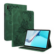 For Huawei MatePad 11 2021 Butterfly Flower Embossed Leather Tablet Case(Green) - Huawei by PMC TechLife | Online Shopping South Africa | PMC TechLife | Buy Now Pay Later Mobicred