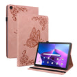For Lenovo Tab M10 Plus 10.6 3rd Gen Butterfly Flower Embossed Leather Tablet Case(Rose Gold) - Lenovo by PMC TechLife | Online Shopping South Africa | PMC TechLife | Buy Now Pay Later Mobicred