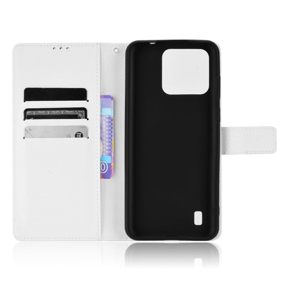 For Blackview A55 Pro Diamond Texture Leather Phone Case(White)