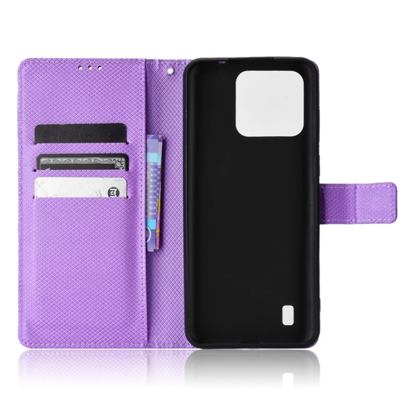 For Blackview A55 Pro Diamond Texture Leather Phone Case(Purple)