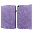 For Lenovo M10 Plus 10.6 3rd Gen 2022 Lace Flower Embossing Pattern Leather Tablet Case(Purple) - Lenovo by PMC TechLife | Online Shopping South Africa | PMC TechLife | Buy Now Pay Later Mobicred