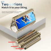 For Huawei Mate X2 Full Body Electroplating Hinge Phone Case with Stylus(Gold)