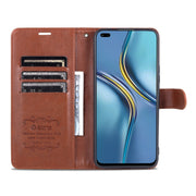 For U-Magic Enjoy 50 Plus AZNS Sheepskin Texture Flip Leather Phone Case(Brown)