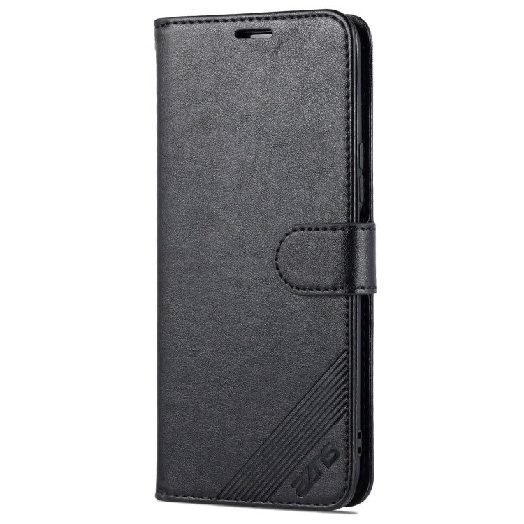 For U-Magic Enjoy 50 Plus AZNS Sheepskin Texture Flip Leather Phone Case(Black)