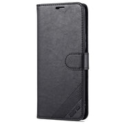 For U-Magic Enjoy 50 Plus AZNS Sheepskin Texture Flip Leather Phone Case(Black)