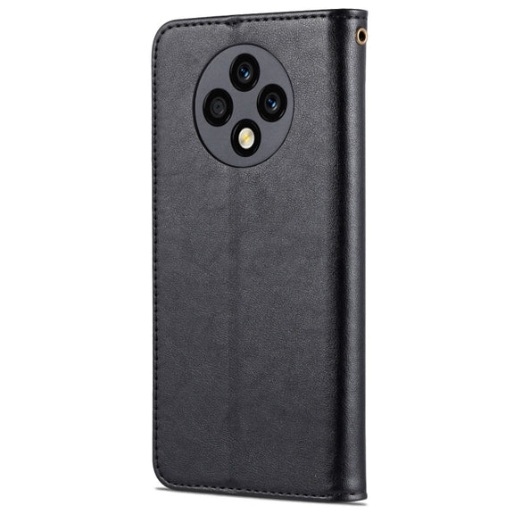 For U-Magic Enjoy 50 Plus AZNS Sheepskin Texture Flip Leather Phone Case(Black)