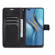 For U-Magic Enjoy 50 Plus AZNS Sheepskin Texture Flip Leather Phone Case(Black)